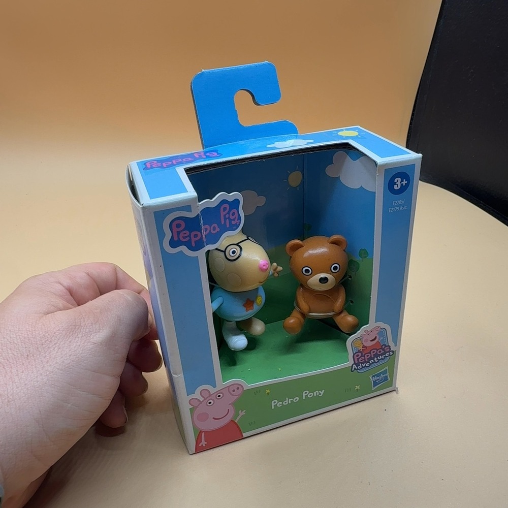 Hasbro Peppa Pig Pedro Pony Teddy Bear Action Figure 2-Pack MINI